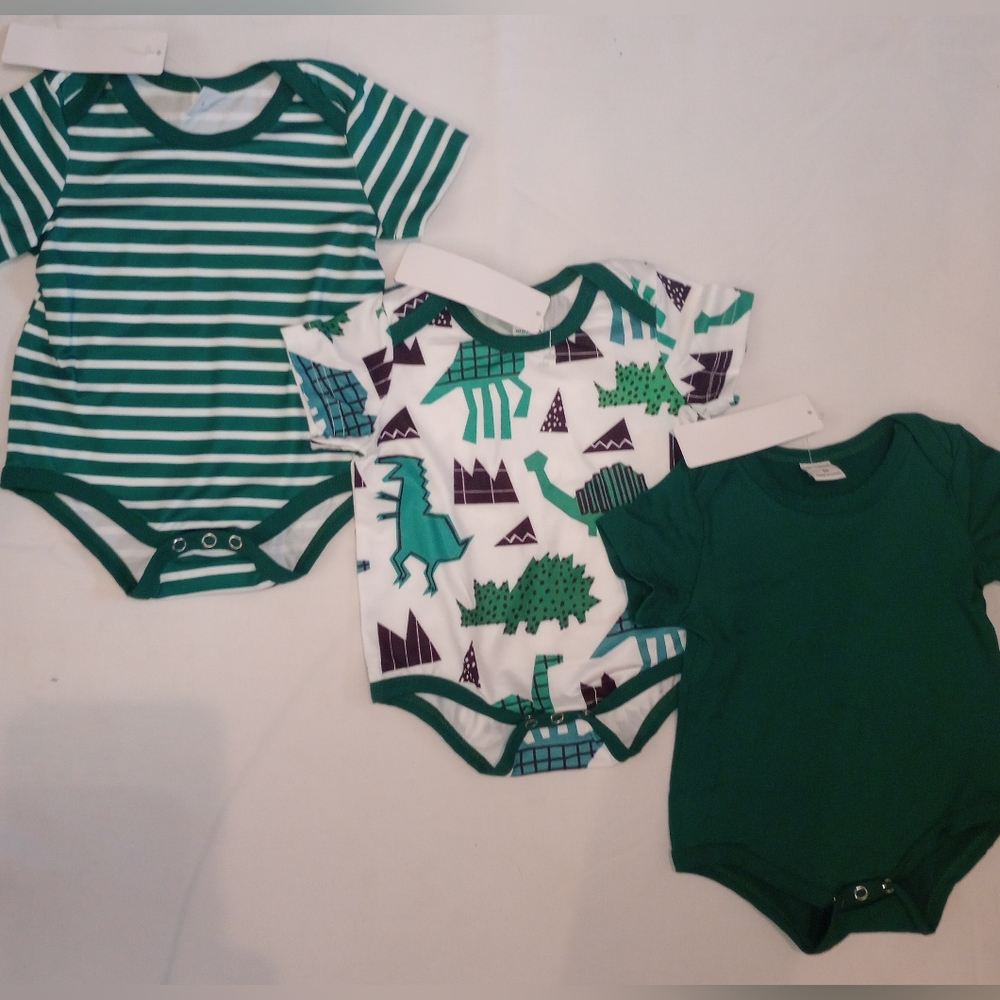 3 Pcs Baby Boy Onesies